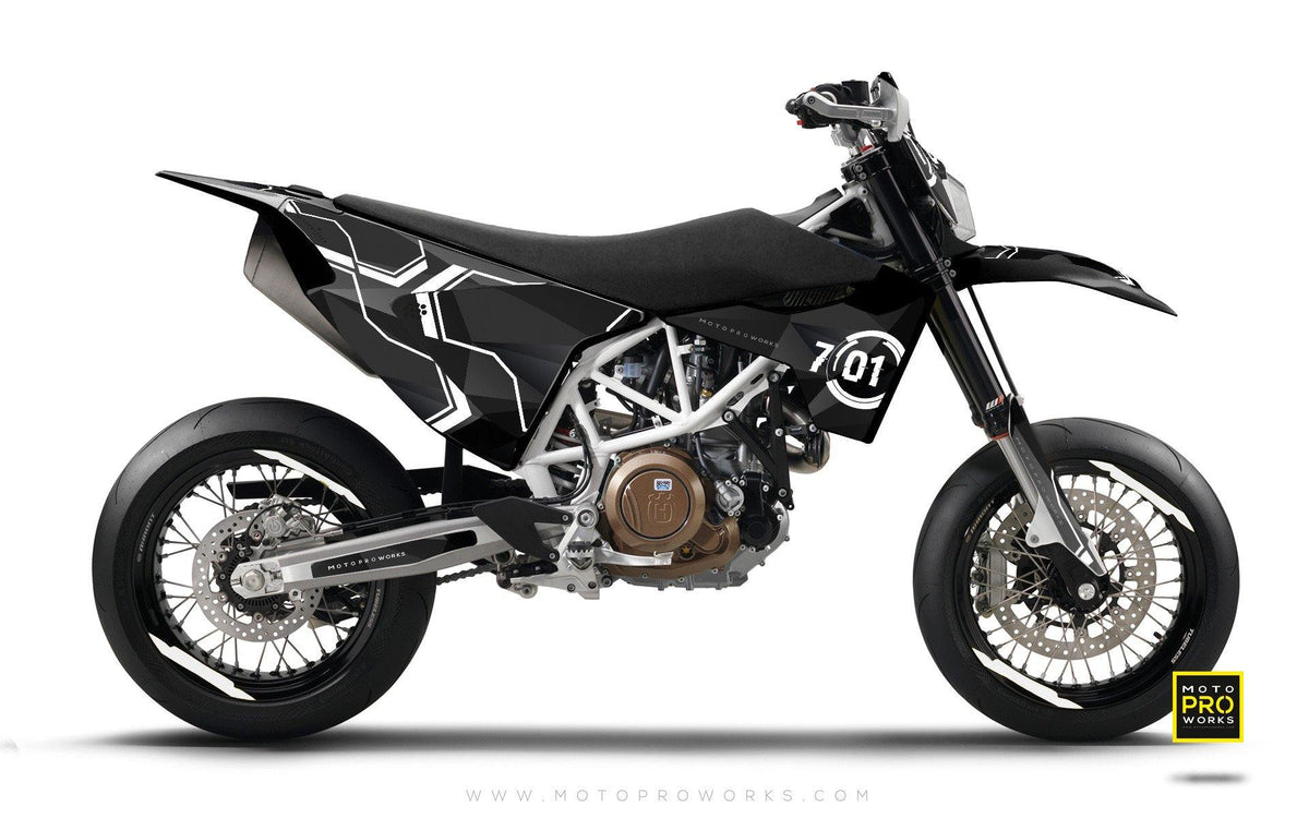 Husqvarna GRAPHIC KIT - &quot;SCANNER&quot; - MotoProWorks | Decals and Bike Graphic kit