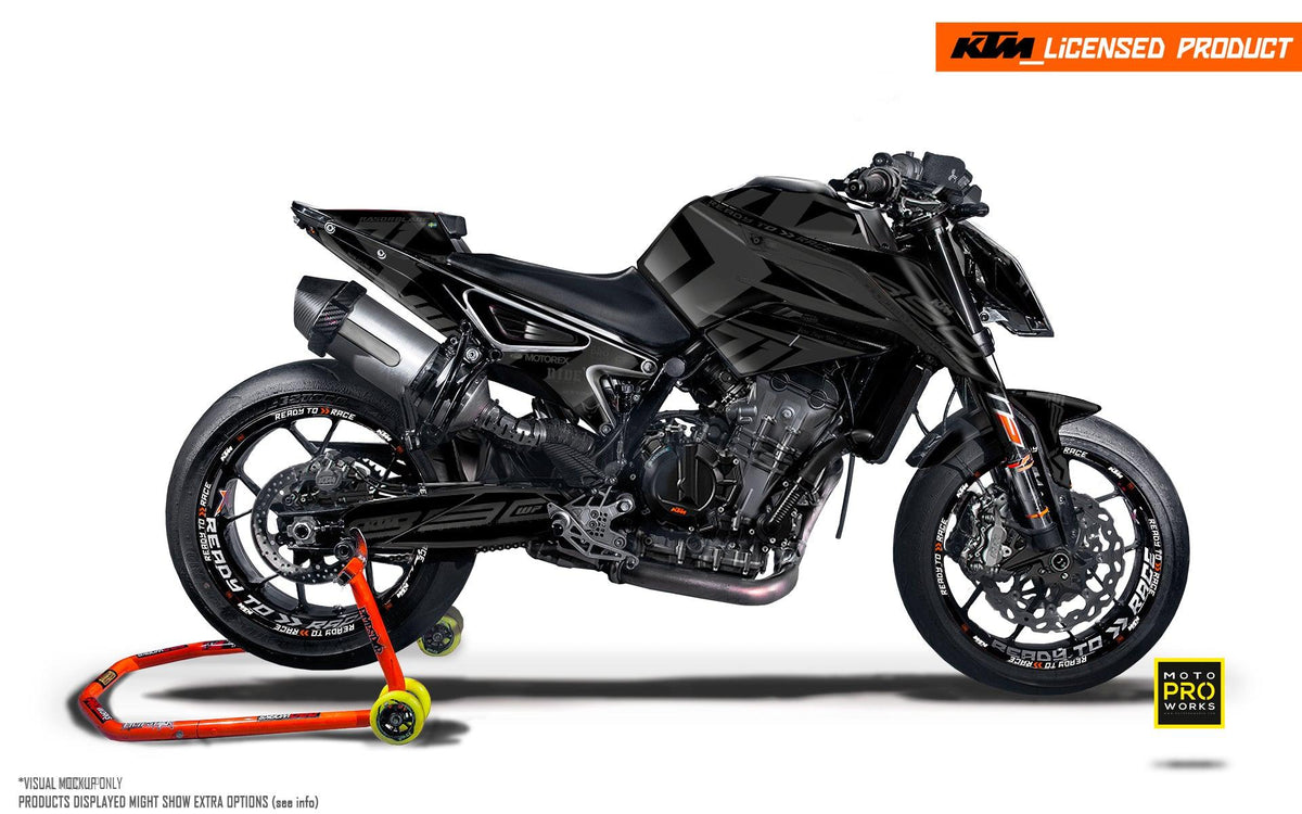 KTM 790/890 Duke GRAPHICS - &quot;Rasorblade&quot; (Grey/Black)