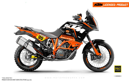 KTM 1290 Adventure GRAPHIC KIT - "Waypointer" (Midnight) - MotoProWorks | Decals and Bike Graphic kit