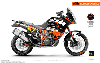 KTM 1290 Adventure GRAPHIC KIT - "Waypointer" (Night) - MotoProWorks | Decals and Bike Graphic kit