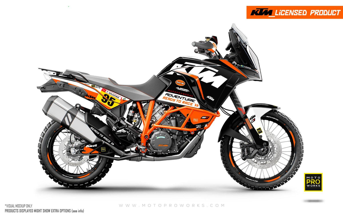 KTM 1290 Adventure GRAPHIC KIT - &quot;Waypointer&quot; (Night) - MotoProWorks | Decals and Bike Graphic kit