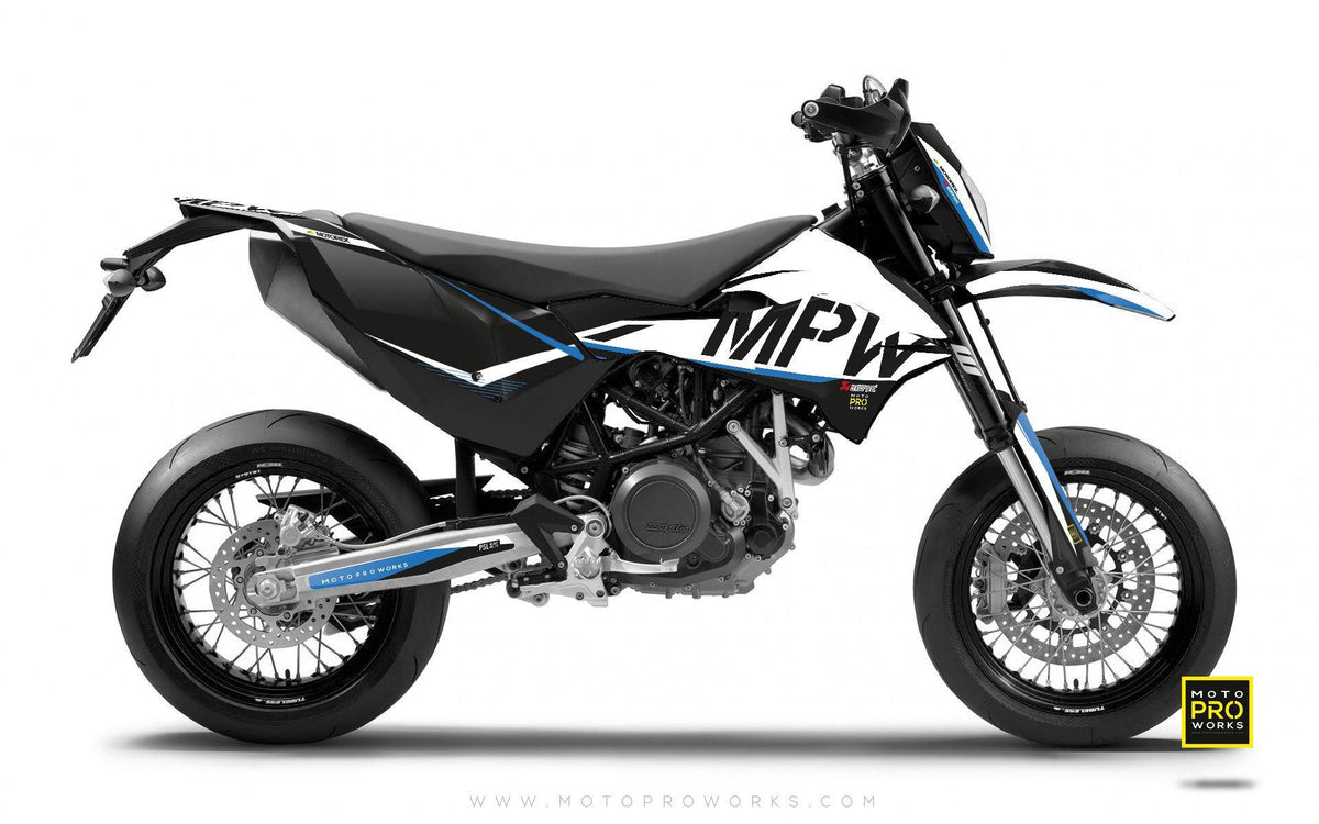 KTM GRAPHIC KIT - &quot;AVIX&quot; (blue) - MotoProWorks | Decals and Bike Graphic kit