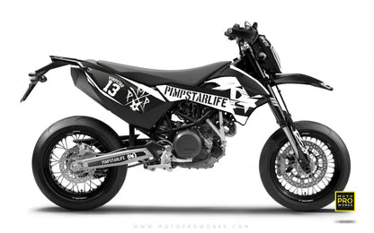 KTM GRAPHIC KIT - Pimpstarlife "BATTLESCAR" (light) - MotoProWorks | Decals and Bike Graphic kit
