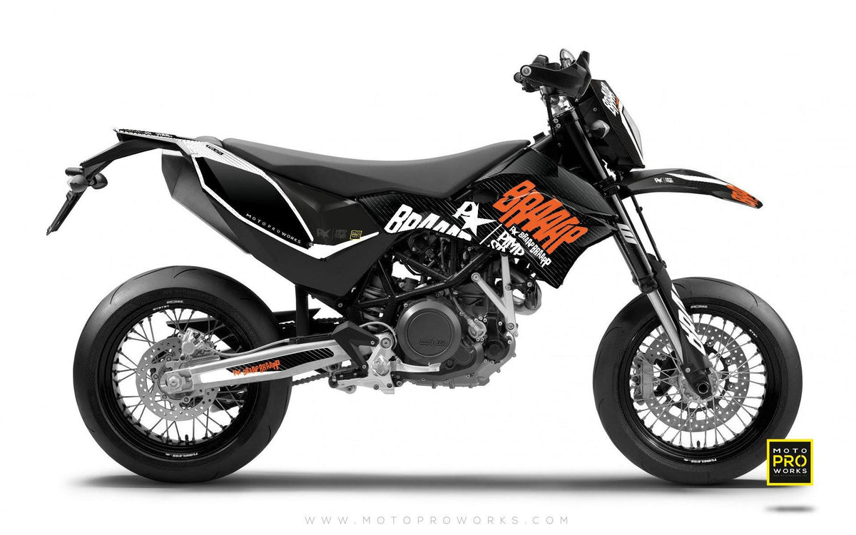 KTM GRAPHIC KIT - Pimpstarlife &quot;BRAAAP&quot; (grey) - MotoProWorks | Decals and Bike Graphic kit