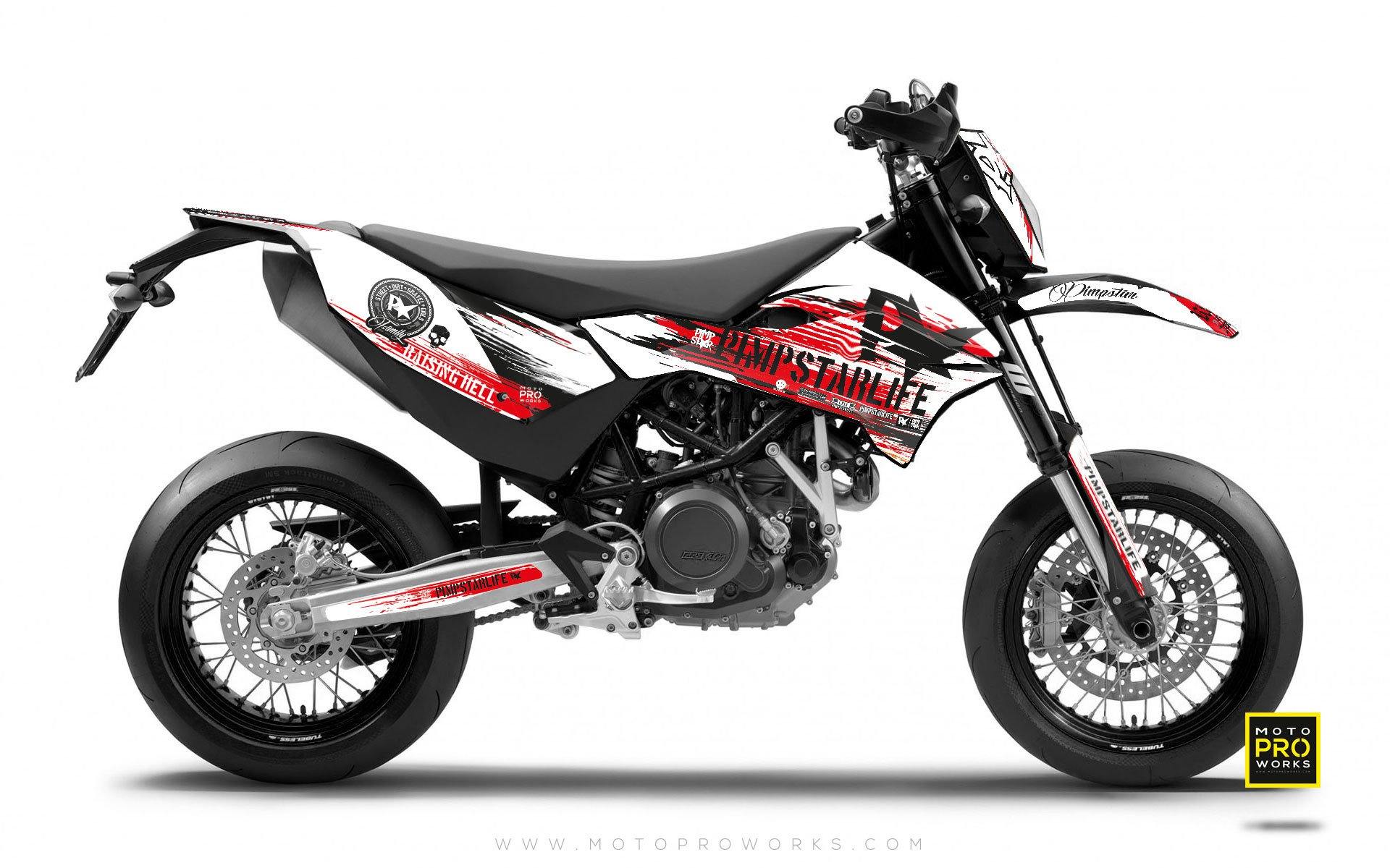 KTM GRAPHIC KIT - Pimpstarlife "HELLION" (red) - MotoProWorks | Decals and Bike Graphic kit