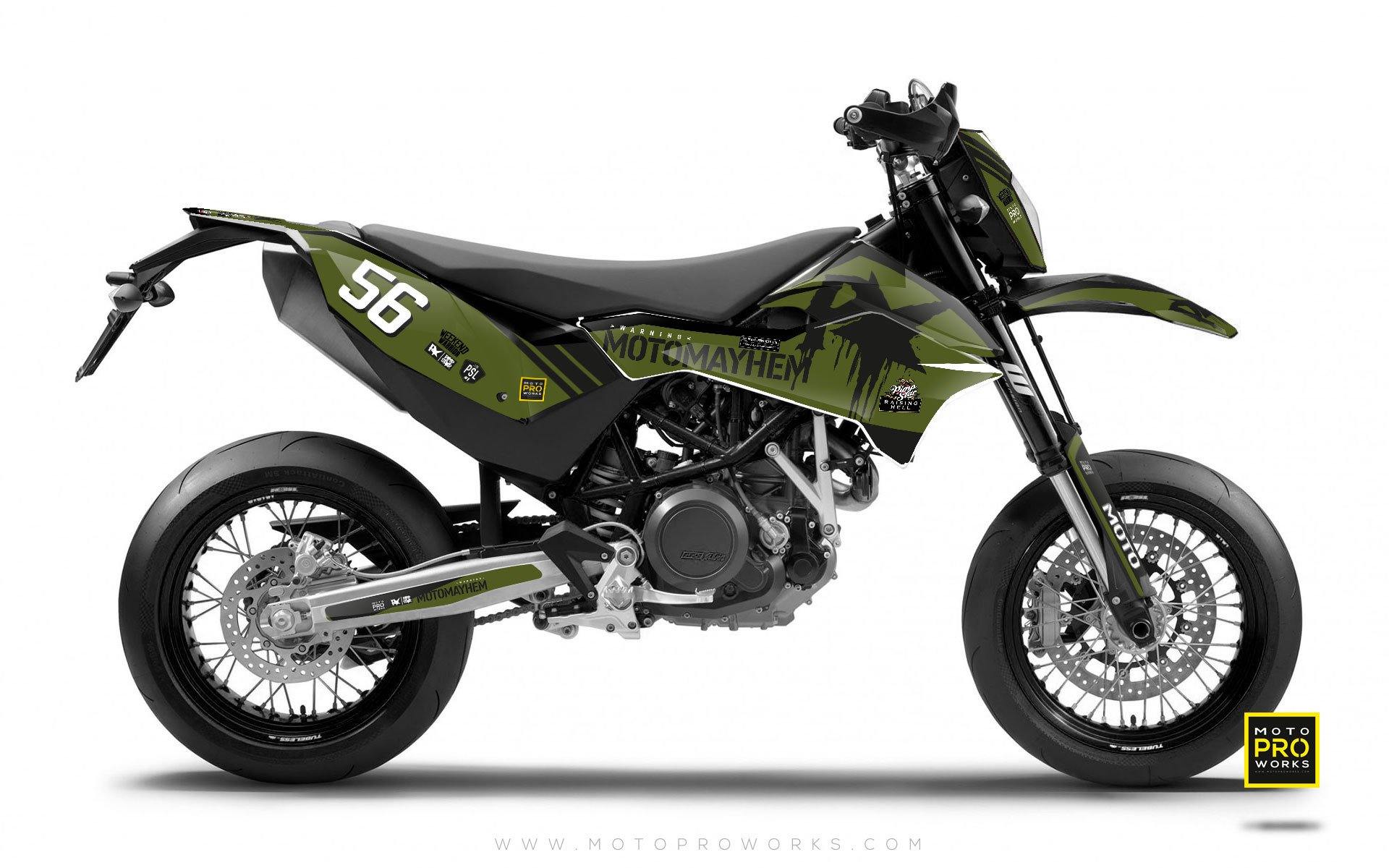 KTM GRAPHIC KIT - Pimpstarlife "HOORAH" (green) - MotoProWorks | Decals and Bike Graphic kit