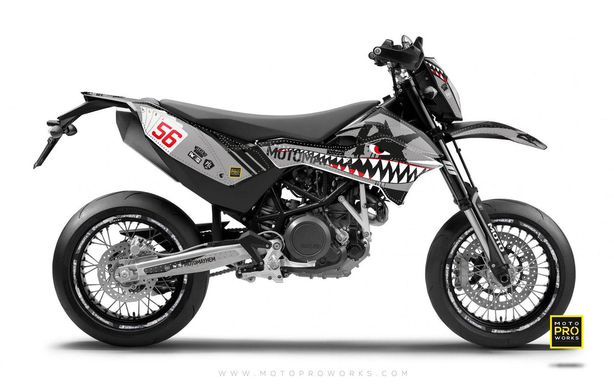 KTM GRAPHIC KIT - Pimpstarlife &quot;HOORAH&quot; (shark) - MotoProWorks | Decals and Bike Graphic kit