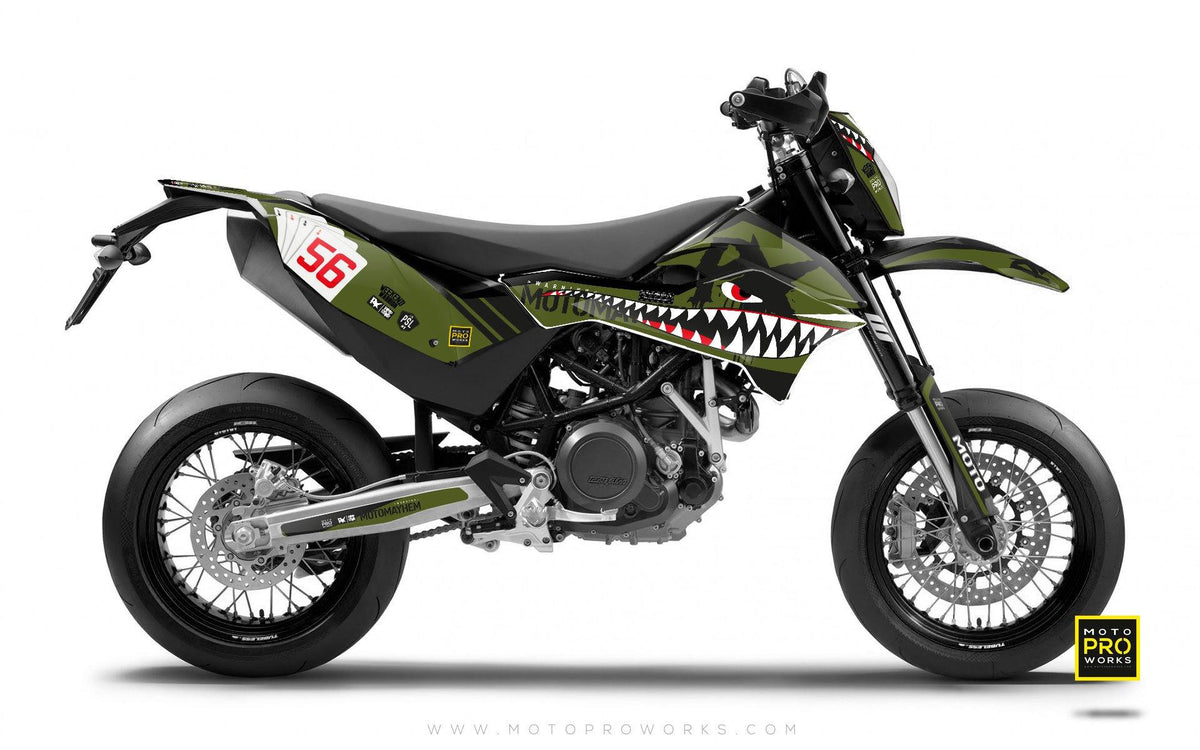 KTM GRAPHIC KIT - Pimpstarlife &quot;HOORAH&quot; (tank) - MotoProWorks | Decals and Bike Graphic kit