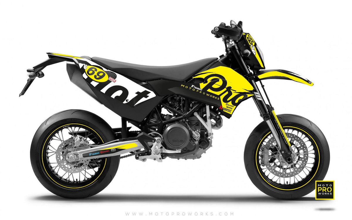 KTM GRAPHIC KIT - &quot;MIDNIGHT&quot; (dawn) - MotoProWorks | Decals and Bike Graphic kit