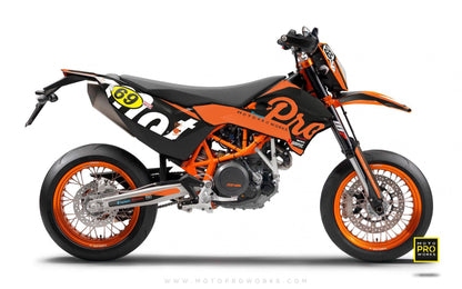 KTM GRAPHIC KIT - "MIDNIGHT" (orange) - MotoProWorks | Decals and Bike Graphic kit