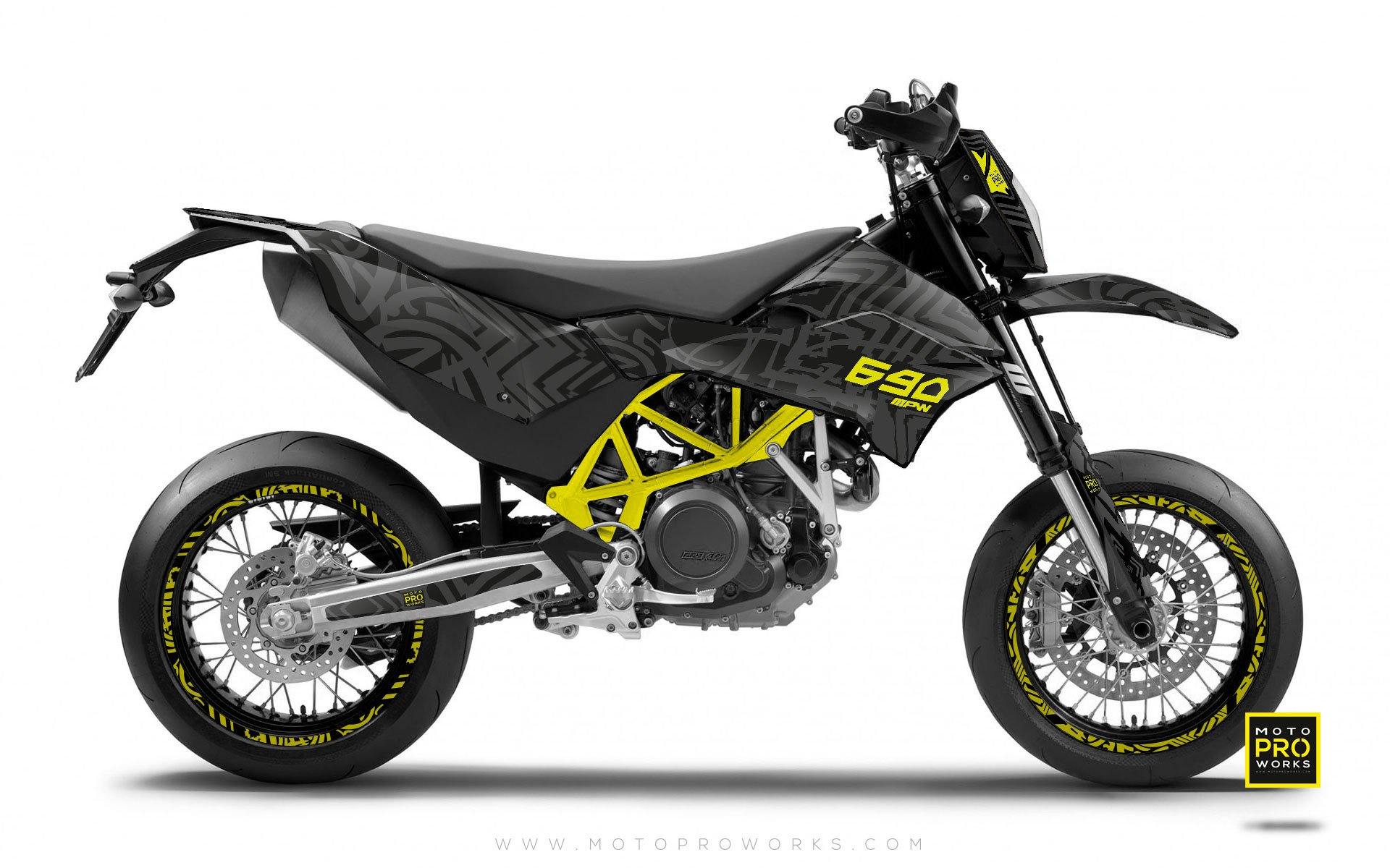 KTM GRAPHIC KIT - "ZEBRA" (grey) - MotoProWorks | Decals and Bike Graphic kit