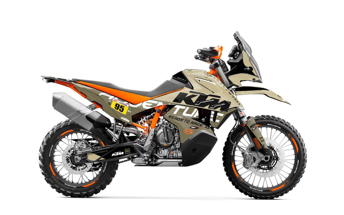 KTM 790/890 Adventure R/S GRAPHIC KIT - "Waypointer" (Sand) - MotoProWorks | Decals and Bike Graphic kit