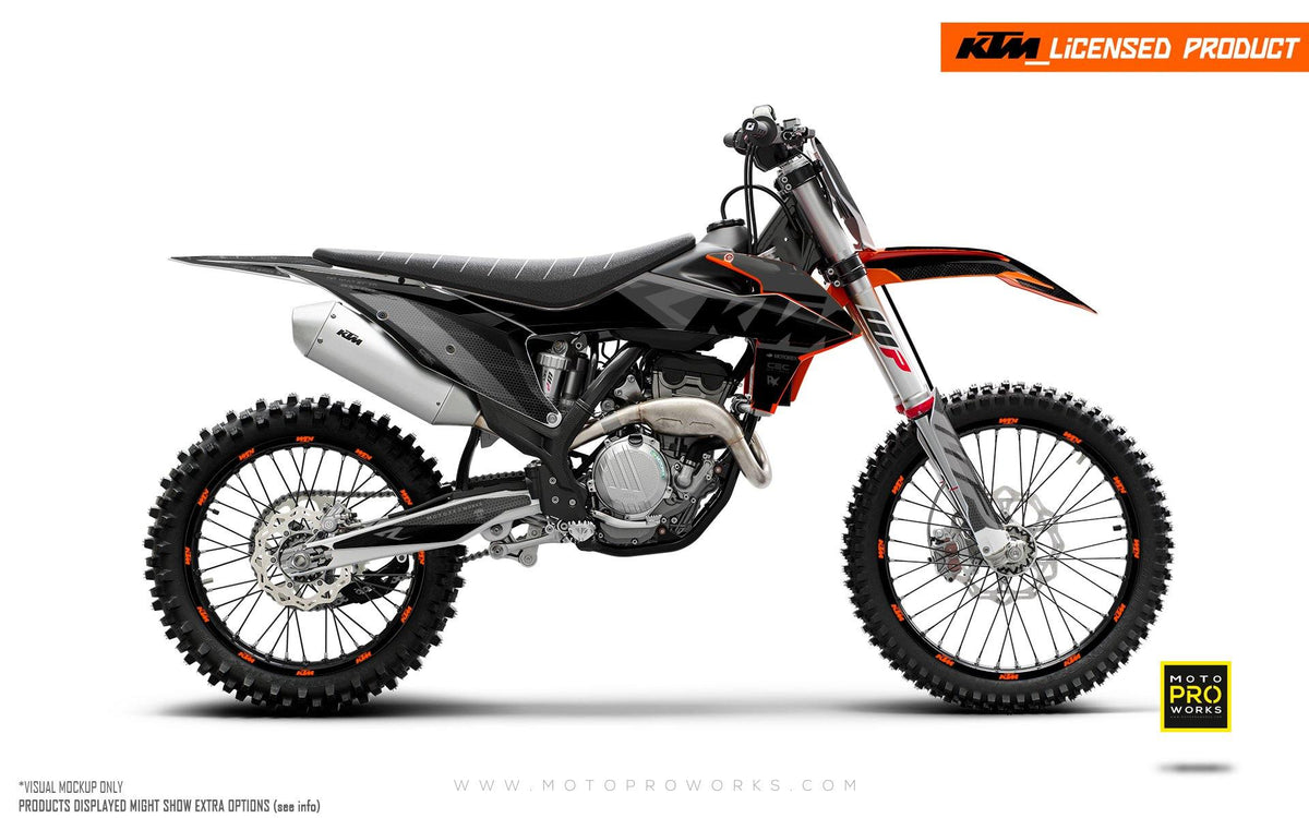 KTM GRAPHIC KIT - EXC/SX &quot;RR-Tech&quot; (Black) - MotoProWorks | Decals and Bike Graphic kit