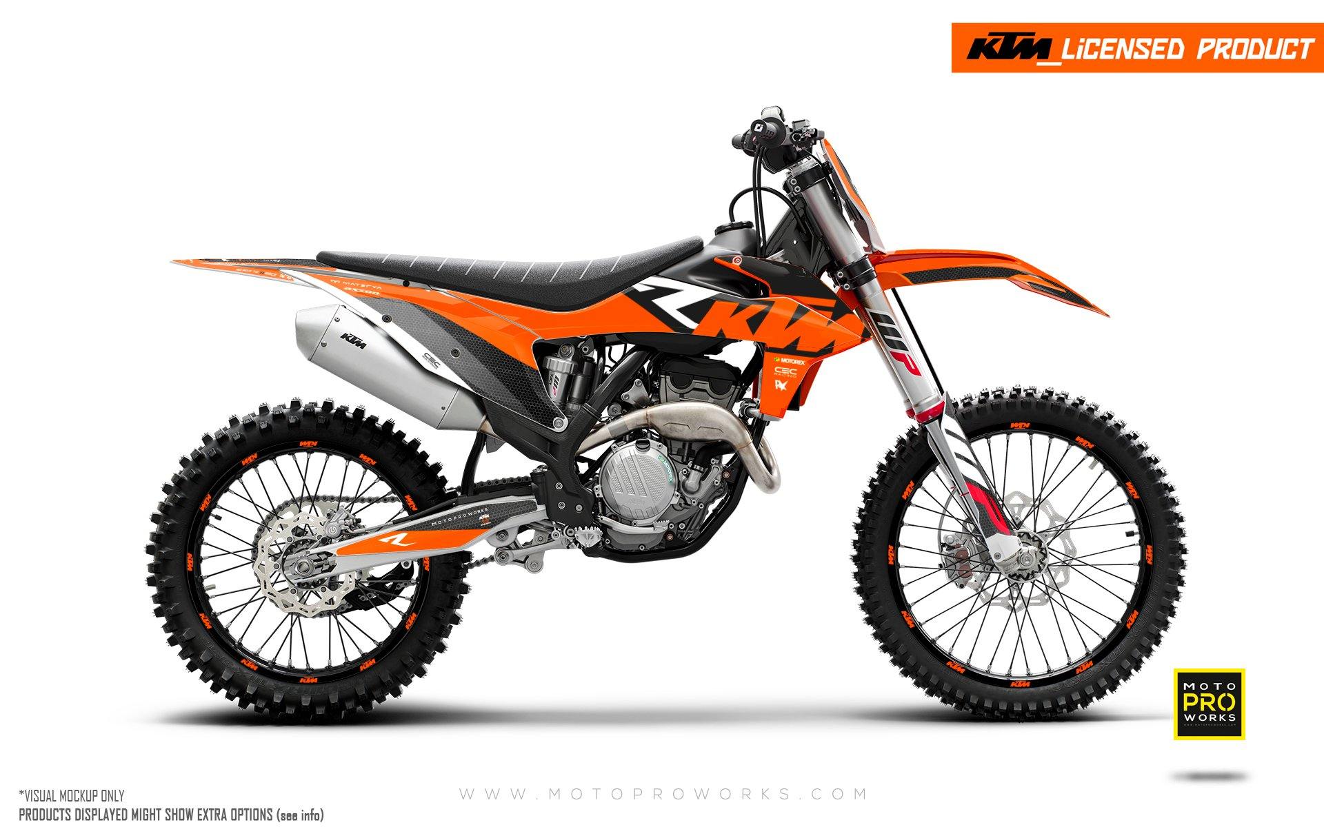 KTM GRAPHIC KIT - EXC/SX "RR-Tech" (Orange) - MotoProWorks | Decals and Bike Graphic kit