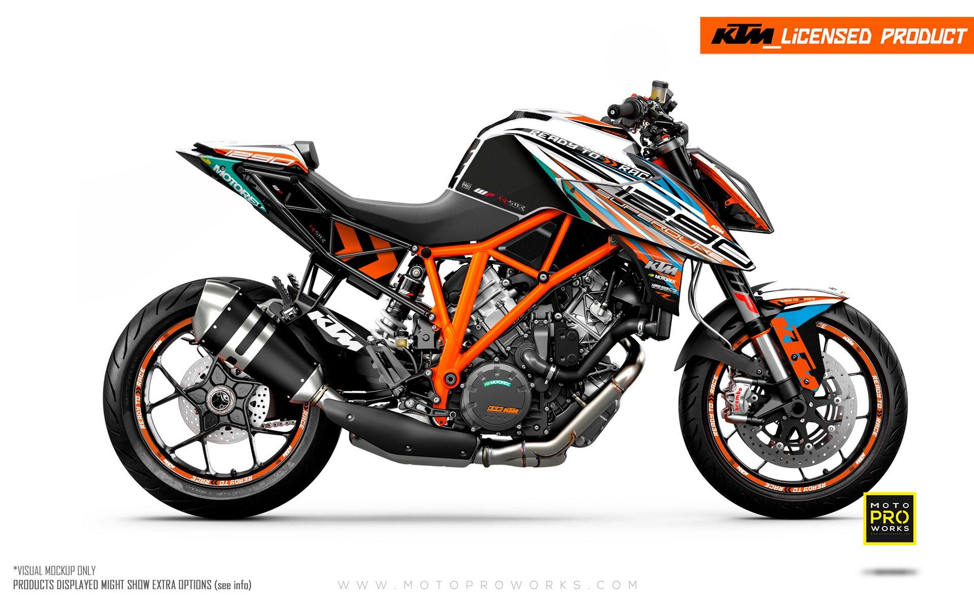 KTM 1290 Super Duke R GRAPHIC KIT - "Vortex" (Qster) - MotoProWorks | Decals and Bike Graphic kit