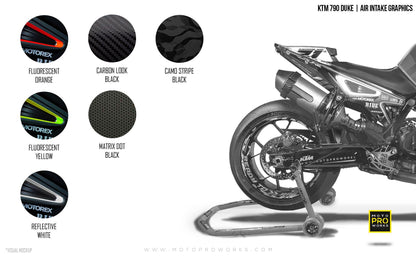 Air Intake Graphics - KTM 790 Duke - MotoProWorks | Decals and Bike Graphic kit