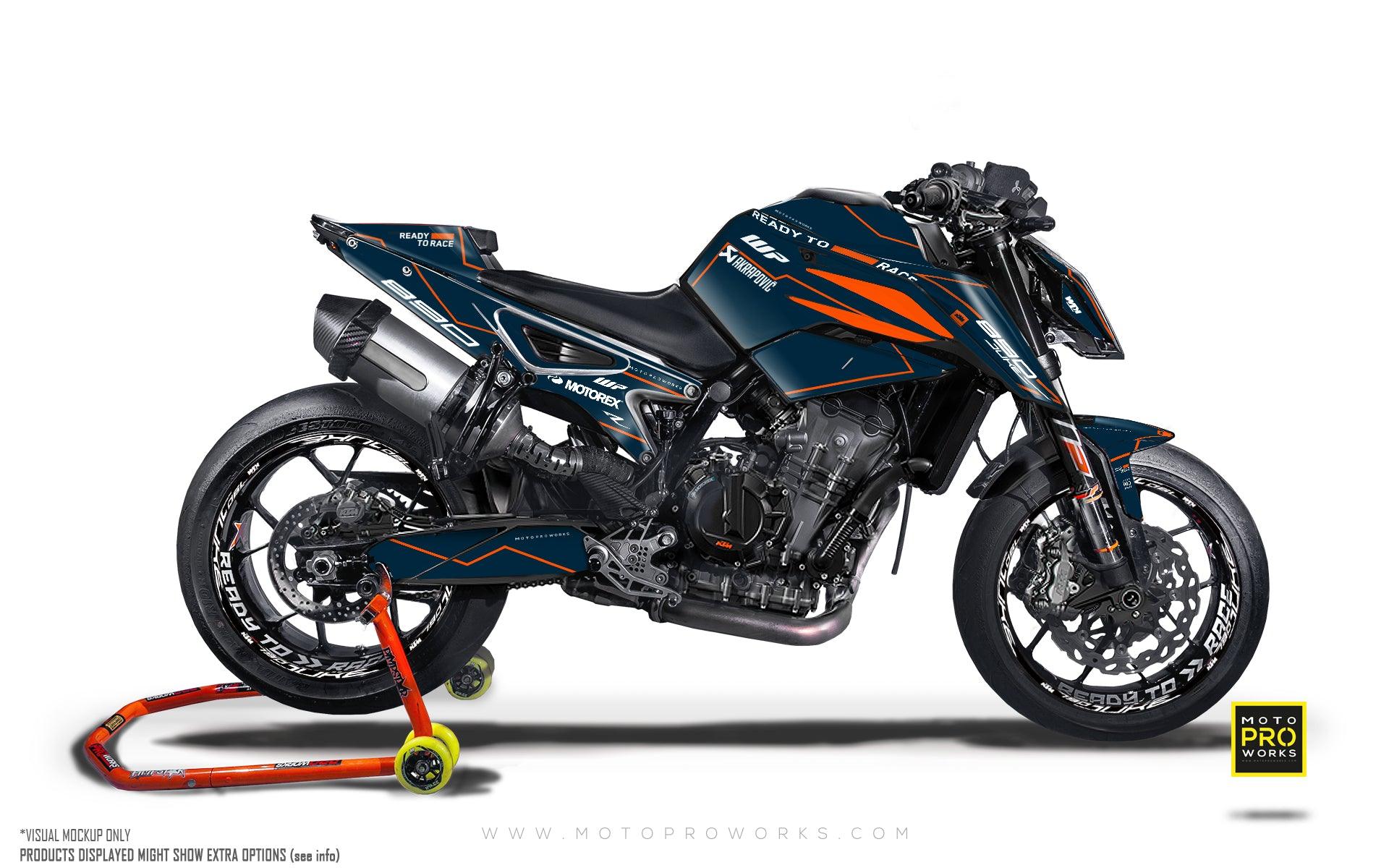 KTM 790/890 Duke GRAPHICS - "Vessel" (Blue) - MotoProWorks