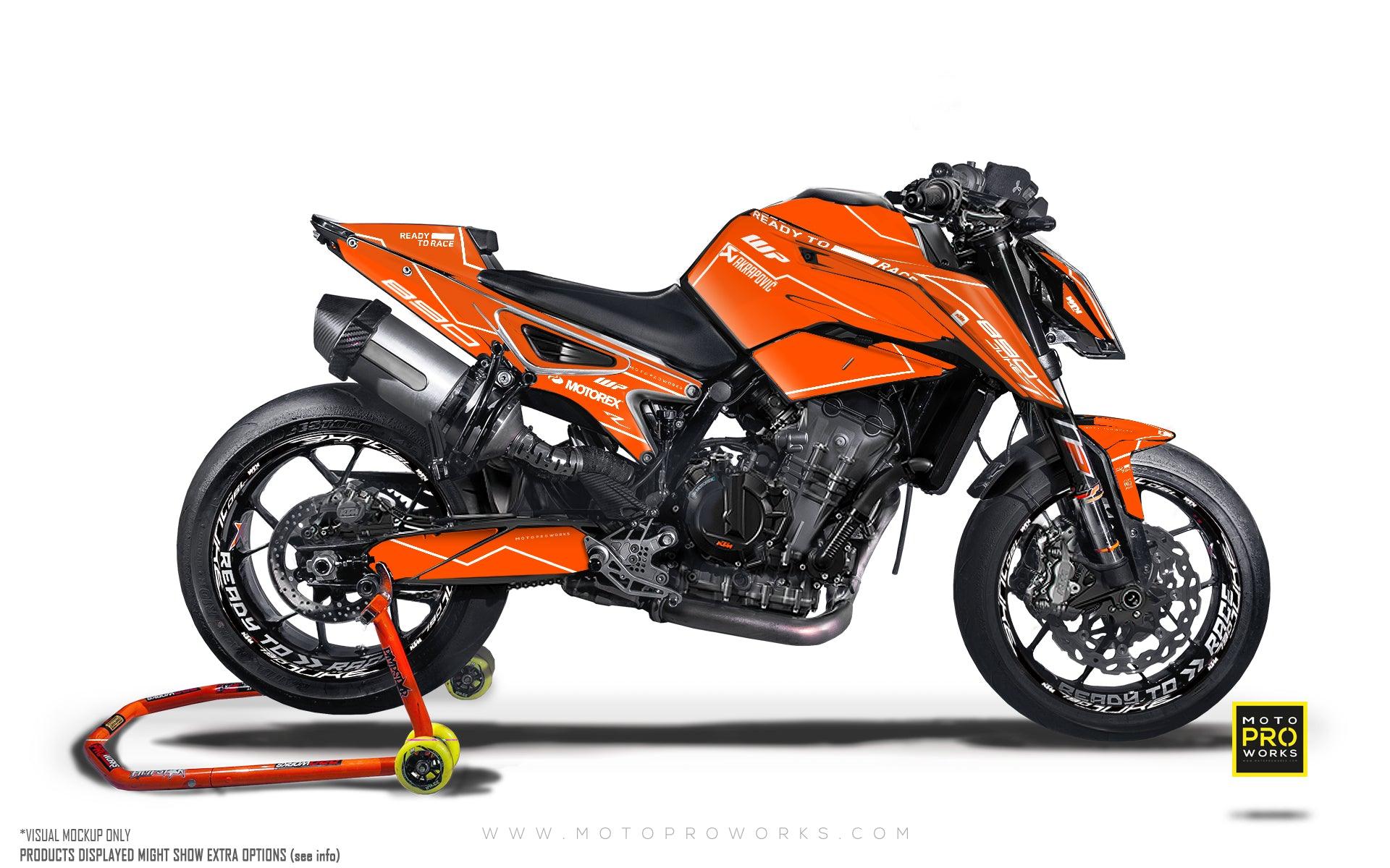 KTM 790/890 Duke GRAPHICS - "Vessel" (Orange) - MotoProWorks