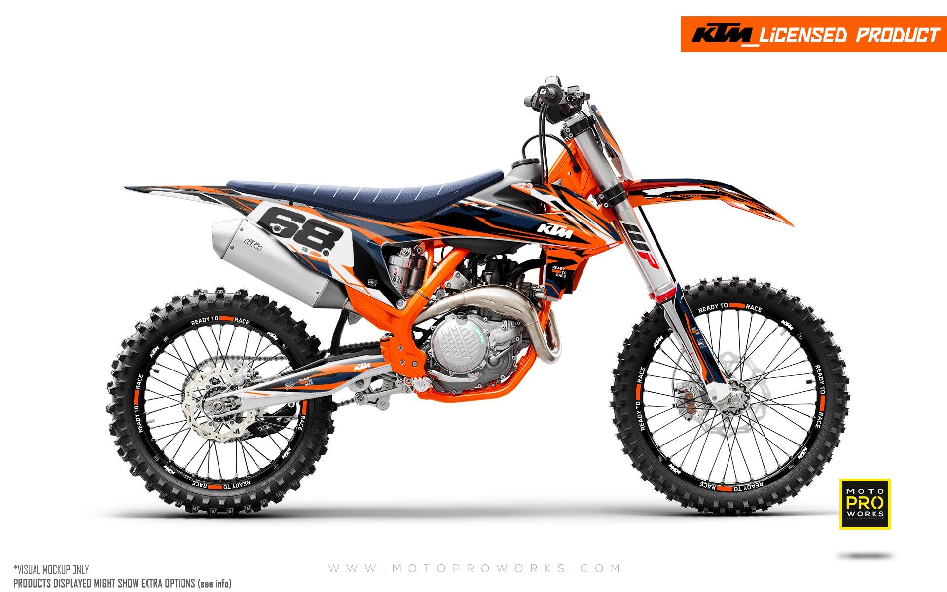 KTM GRAPHICS - EXC/SX "Ripple" (Orange) - MotoProWorks