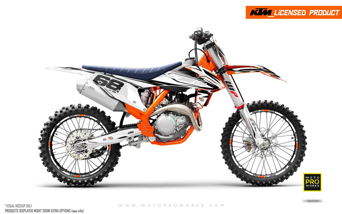KTM GRAPHICS - EXC/SX &quot;Ripple&quot; (White/Black)