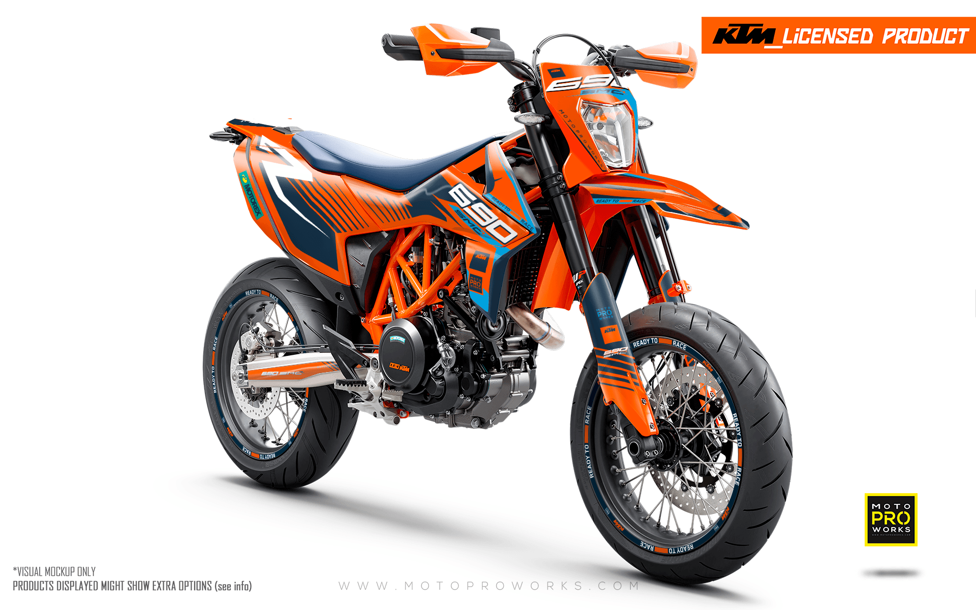 KTM GRAPHICS - 690 SMC-R "Fuel" (Orange/Blue)