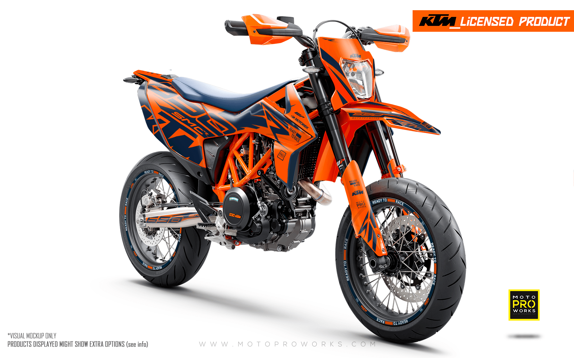 KTM GRAPHICS - 690 SMC-R "Quickshift" (Orange/Blue) - MotoProWorks