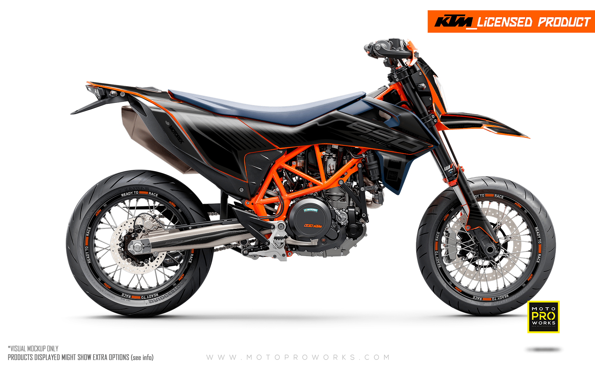 KTM GRAPHICS - 690 SMC-R "Fuel" (Black) - MotoProWorks