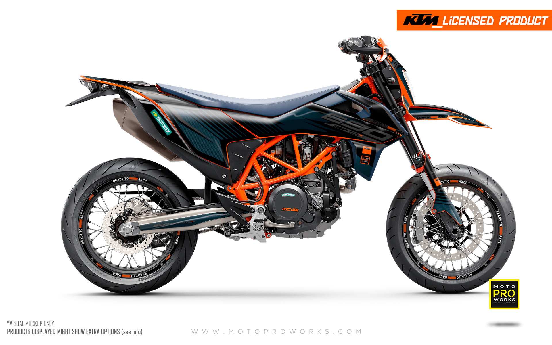 KTM GRAPHICS - 690 SMC-R "Fuel" (Gradient/Grey) - MotoProWorks