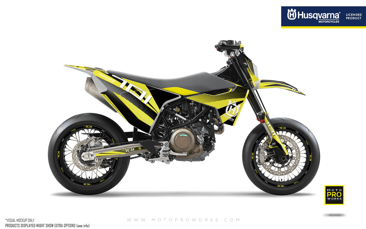 Husqvarna 701 GRAPHICS - &quot;Featherlight&quot; (Yellow)