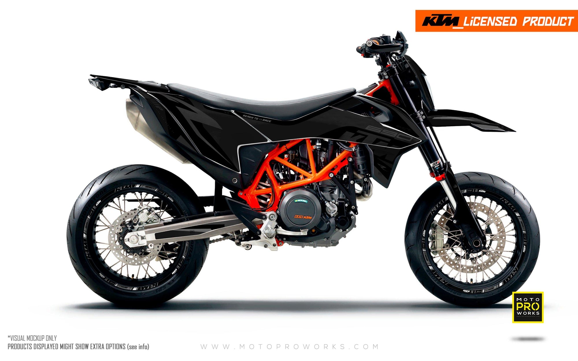 KTM GRAPHIC KIT - "Torque" (Black) - MotoProWorks | Decals and Bike Graphic kit