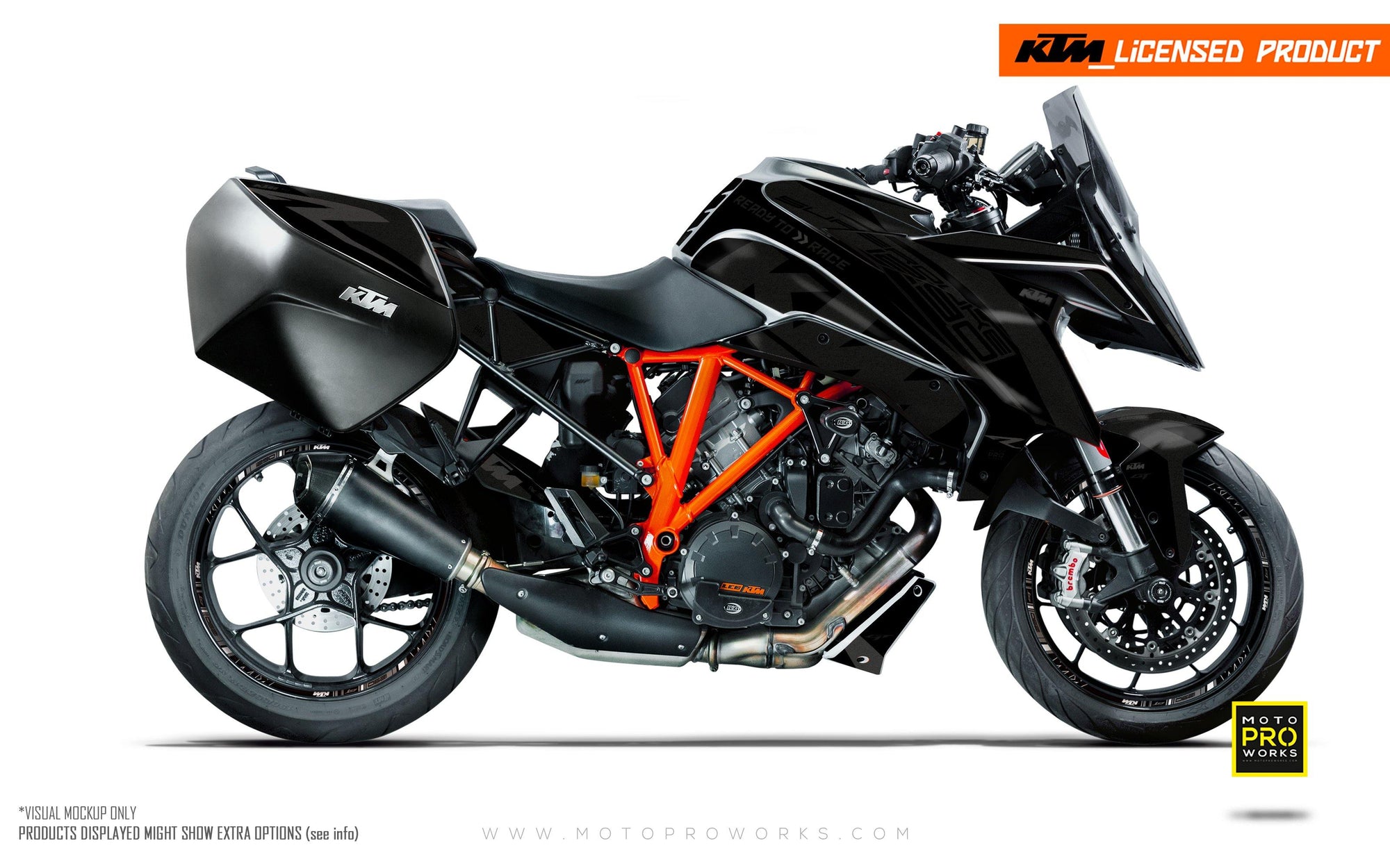KTM Superduke 1290GT GRAPHIC KIT - "Torque" (Black) - MotoProWorks | Decals and Bike Graphic kit