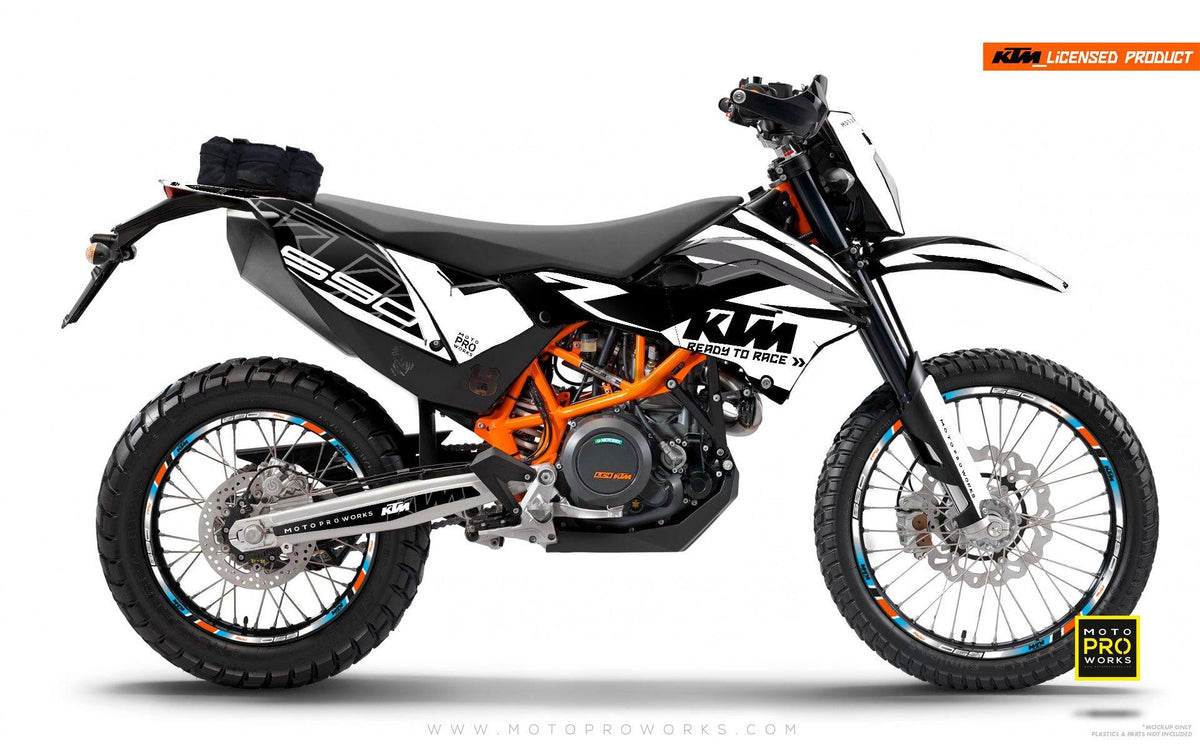 KTM GRAPHIC KIT - &quot;ABSTRAKT&quot; (black/white) - MotoProWorks | Decals and Bike Graphic kit