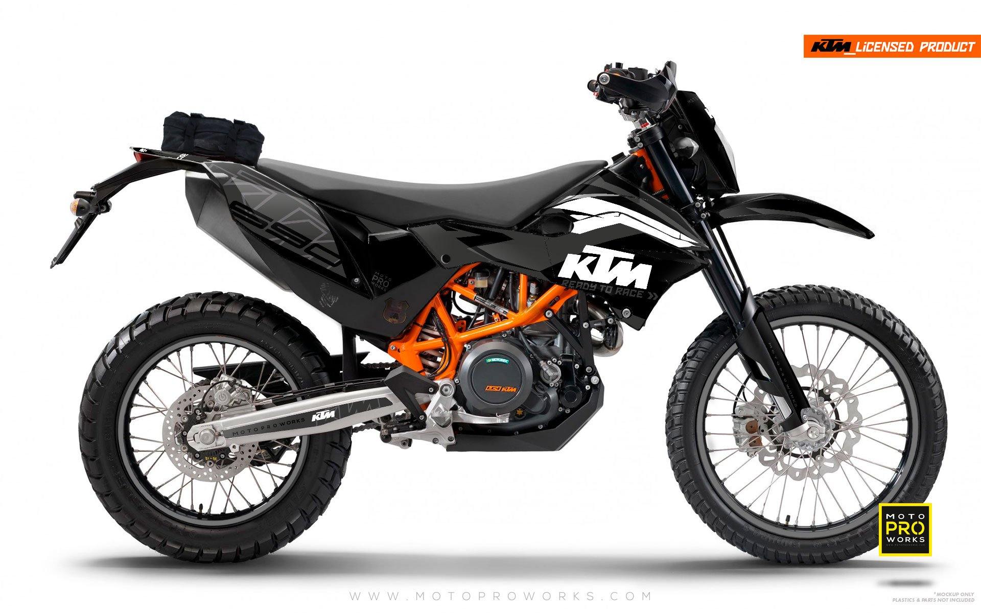 KTM GRAPHIC KIT - "ABSTRAKT" (black/grey) - MotoProWorks | Decals and Bike Graphic kit