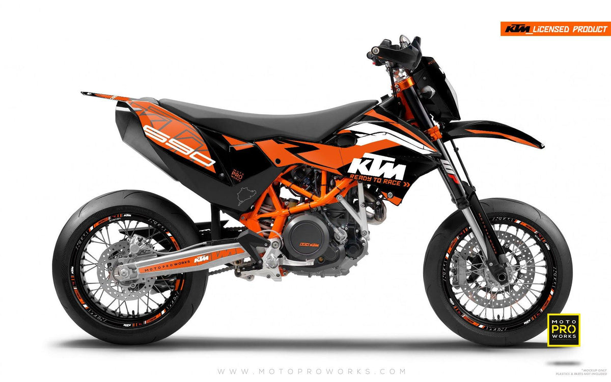 KTM GRAPHIC KIT - &quot;ABSTRAKT&quot; (orange) - MotoProWorks | Decals and Bike Graphic kit