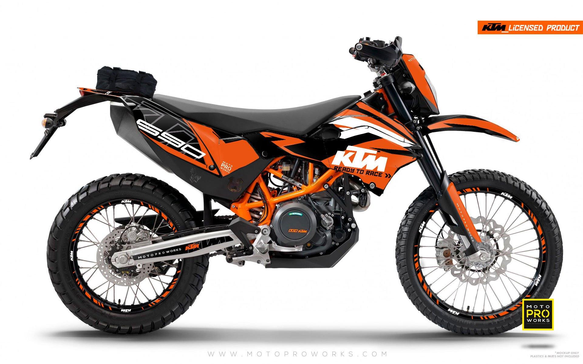 KTM GRAPHIC KIT - "ABSTRAKT" (orange/black) - MotoProWorks | Decals and Bike Graphic kit