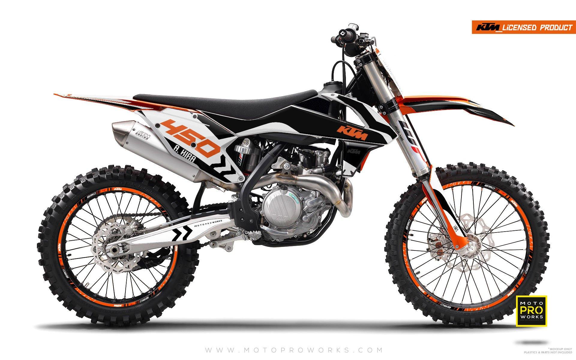 KTM GRAPHIC KIT - "ALITA" (black/white) - MotoProWorks | Decals and Bike Graphic kit