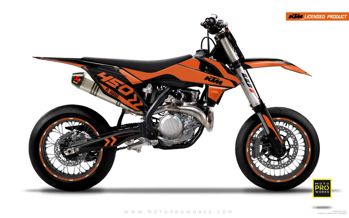 KTM GRAPHIC KIT - &quot;ALITA&quot; (orange) - MotoProWorks | Decals and Bike Graphic kit