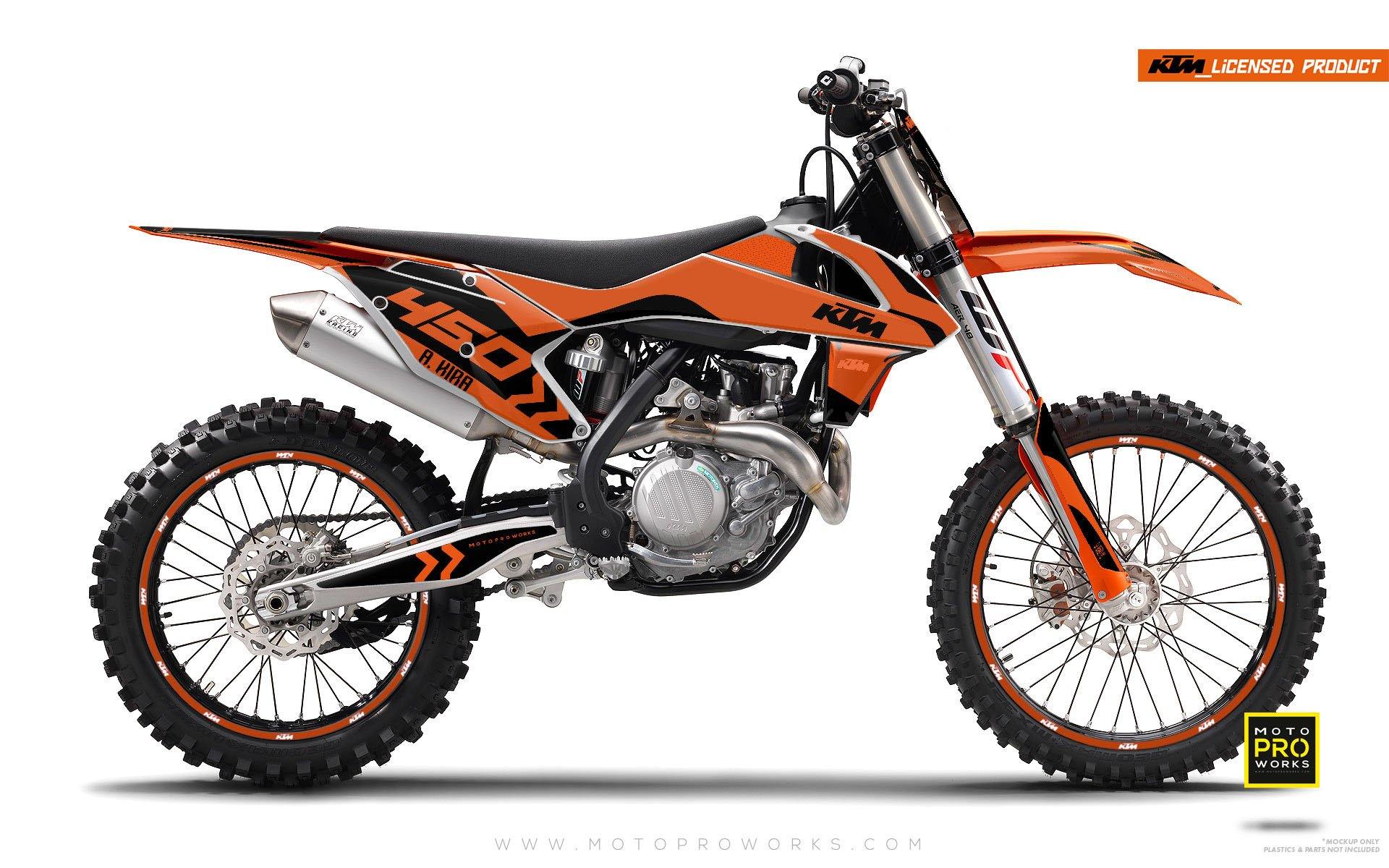 KTM GRAPHIC KIT - "ALITA" (orange) - MotoProWorks | Decals and Bike Graphic kit