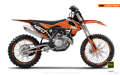 KTM GRAPHIC KIT - "ALITA" (orange/black) - MotoProWorks | Decals and Bike Graphic kit