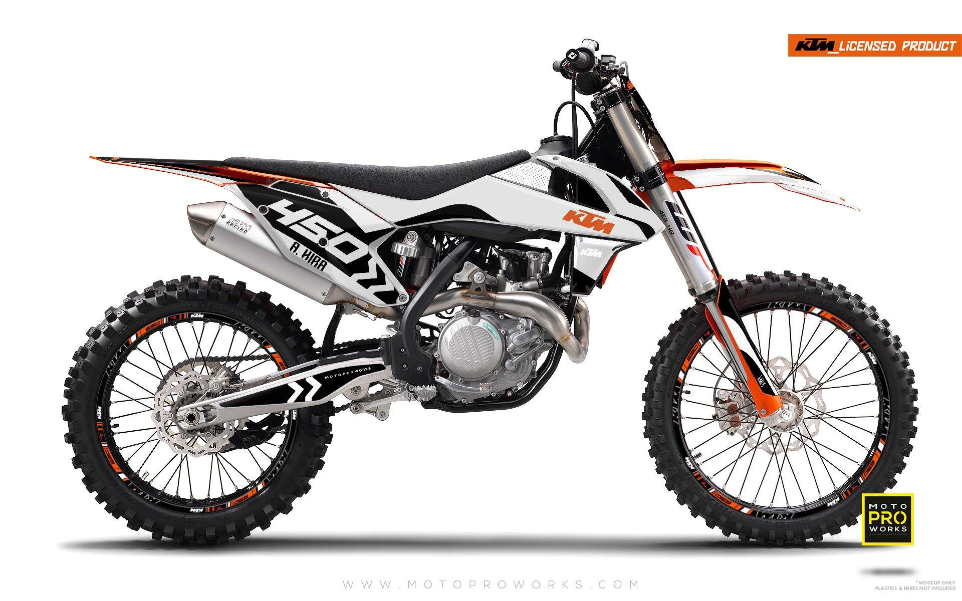 KTM GRAPHIC KIT - "ALITA" (white) - MotoProWorks | Decals and Bike Graphic kit