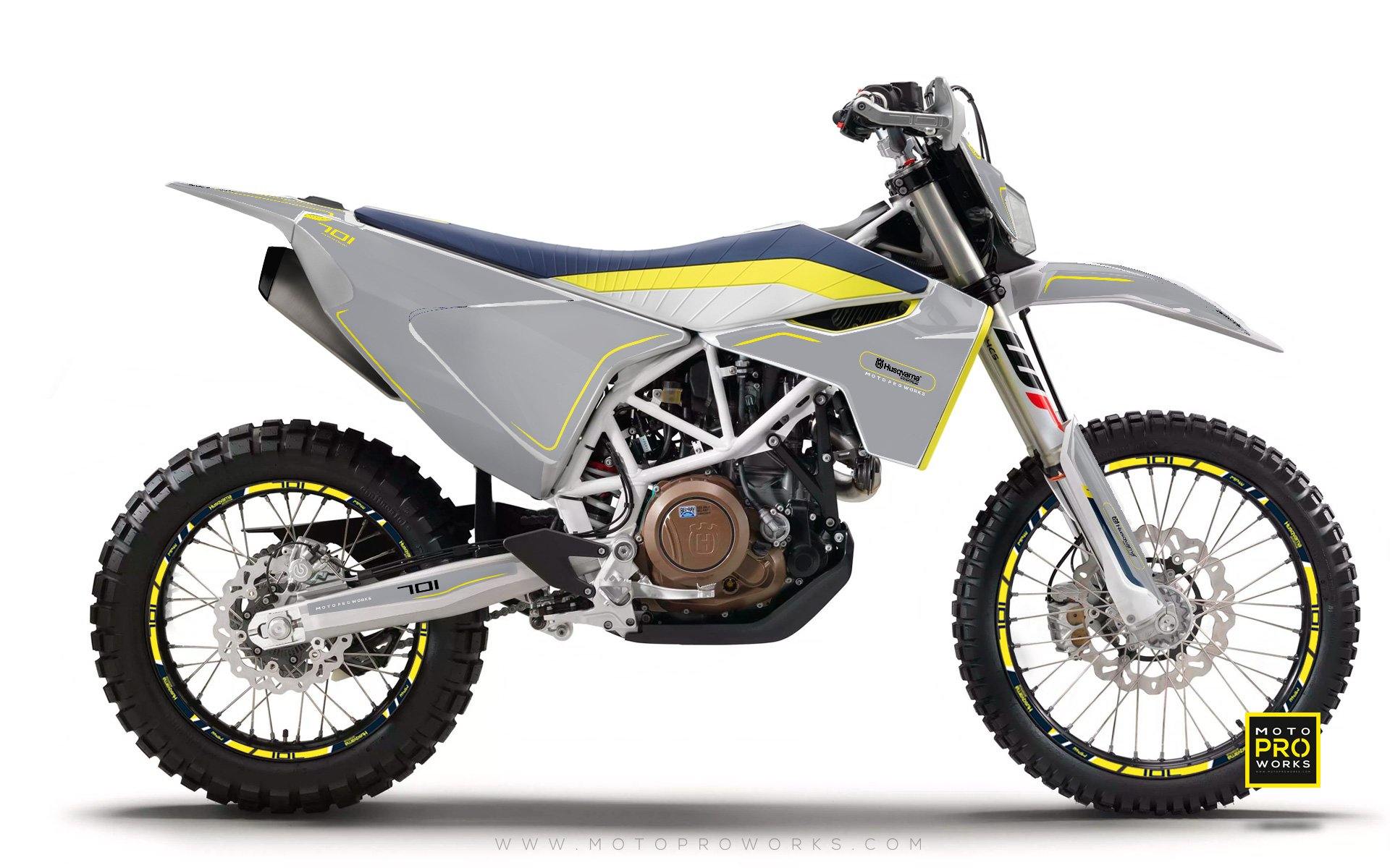 Husqvarna GRAPHIC KIT - "ARROW" (Primer) - MotoProWorks | Decals and Bike Graphic kit