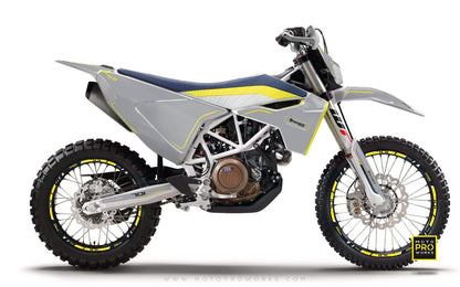 Husqvarna GRAPHIC KIT - "ARROW" (Primer) - MotoProWorks | Decals and Bike Graphic kit