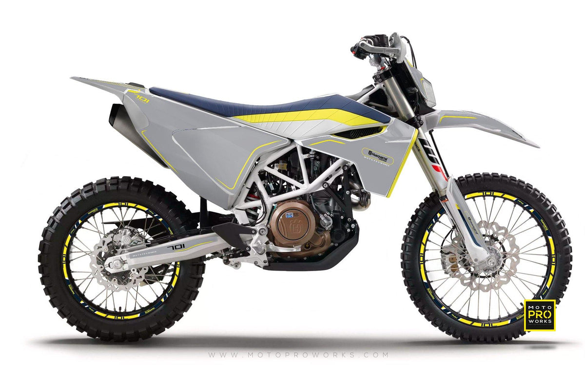 Husqvarna GRAPHIC KIT - &quot;ARROW&quot; (Primer) - MotoProWorks | Decals and Bike Graphic kit