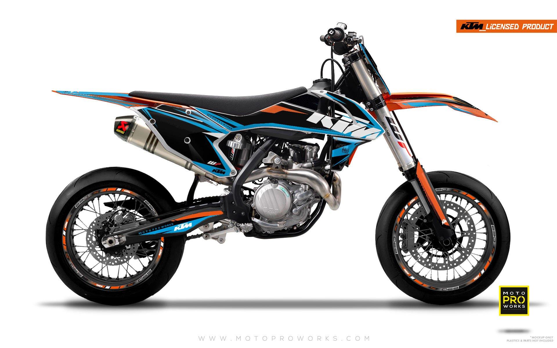 KTM GRAPHIC KIT - "EDGE" (blue) - MotoProWorks | Decals and Bike Graphic kit