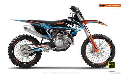 KTM GRAPHIC KIT - "EDGE" (blue) - MotoProWorks | Decals and Bike Graphic kit