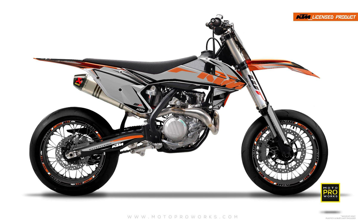 KTM GRAPHIC KIT - &quot;EDGE&quot; (grey) - MotoProWorks | Decals and Bike Graphic kit