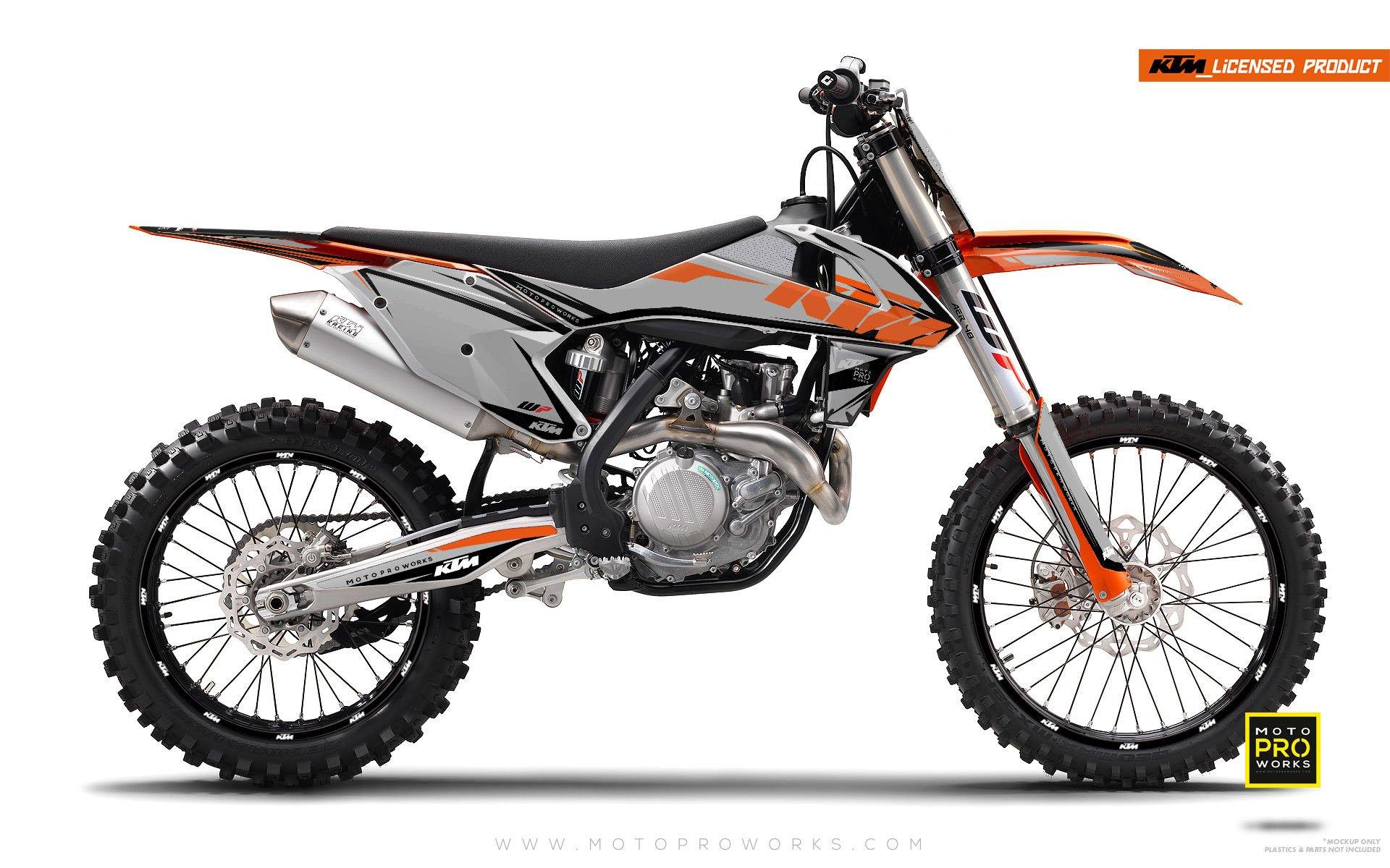 KTM GRAPHIC KIT - "EDGE" (grey) - MotoProWorks | Decals and Bike Graphic kit