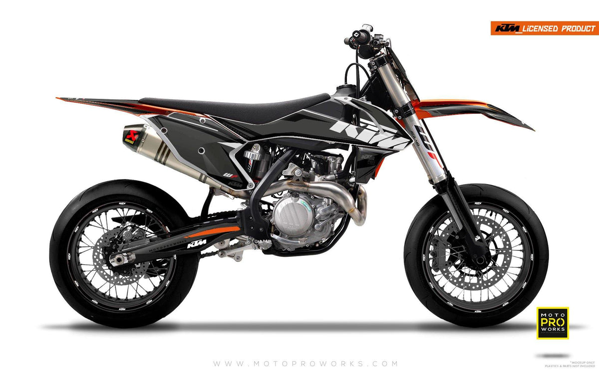 KTM GRAPHIC KIT - &quot;EDGE&quot; (greyinvert) - MotoProWorks | Decals and Bike Graphic kit