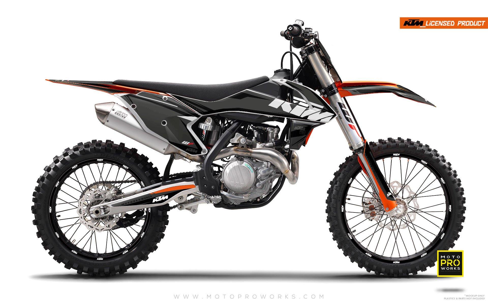 KTM GRAPHIC KIT - "EDGE" (greyinvert) - MotoProWorks | Decals and Bike Graphic kit