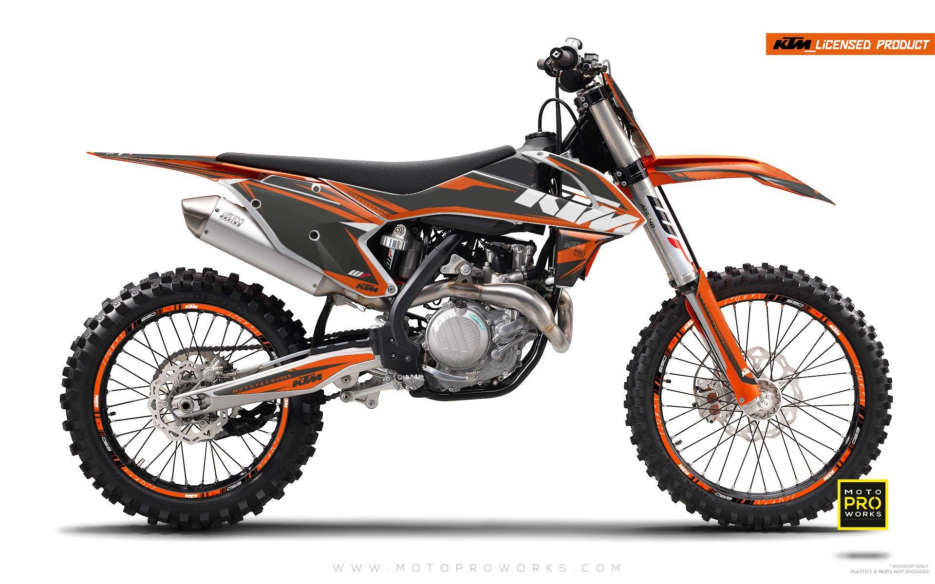 KTM GRAPHIC KIT - "EDGE" (greyprimer) - MotoProWorks | Decals and Bike Graphic kit